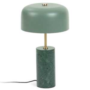 Zelená mramorová stolní lampa Kave Home Videl
