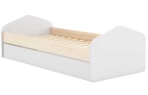 Bílá lakovaná dětská postel Marckeric Estefania 90 x 190 cm