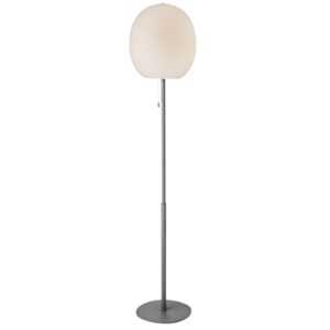 Stříbrná kovová stojací lampa Halo Design Wrong 150 cm