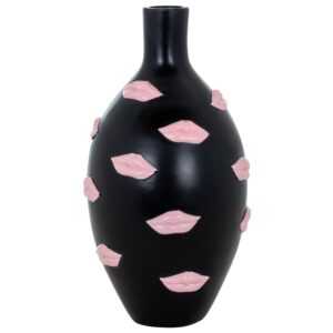 Černá váza Richmond Kisses 13 cm