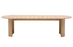 Dřevěný zahradní jídelní stůl Kave Home Xoriguer 280 x 110 cm