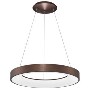 Hnědé závěsné LED světlo Nova Luce Rando Thin 60 cm