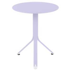 Fialový kovový stůl Fermob Rest'O 60 cm