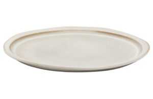 Bílý talíř Kave Home Coval 28 cm