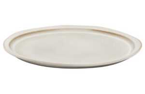 Bílý talíř Kave Home Coval 28 cm