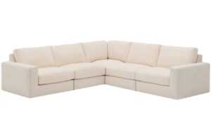 Kave Home Béžová modulární rohová pohovka Alea 310 x 310 cm