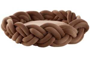 Jotex Hnědý sametový pelíšek pro domácí mazlíčky BRODY 50 cm