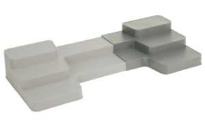 Joseph Joseph Šedý plastový nastavitelný organizér Duo