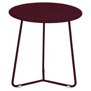 Třešňově červený kovový odkládací stolek Fermob Cocotte 34 cm