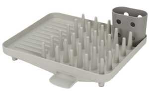 Joseph Joseph Šedý plastový odkapávač na nádobí Duo