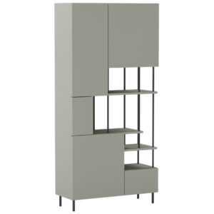 Marckeric Zelená lakovaná knihovna Perla 175 x 84 cm