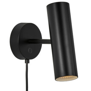 Nordlux Černé kovové nástěnné světlo Mib