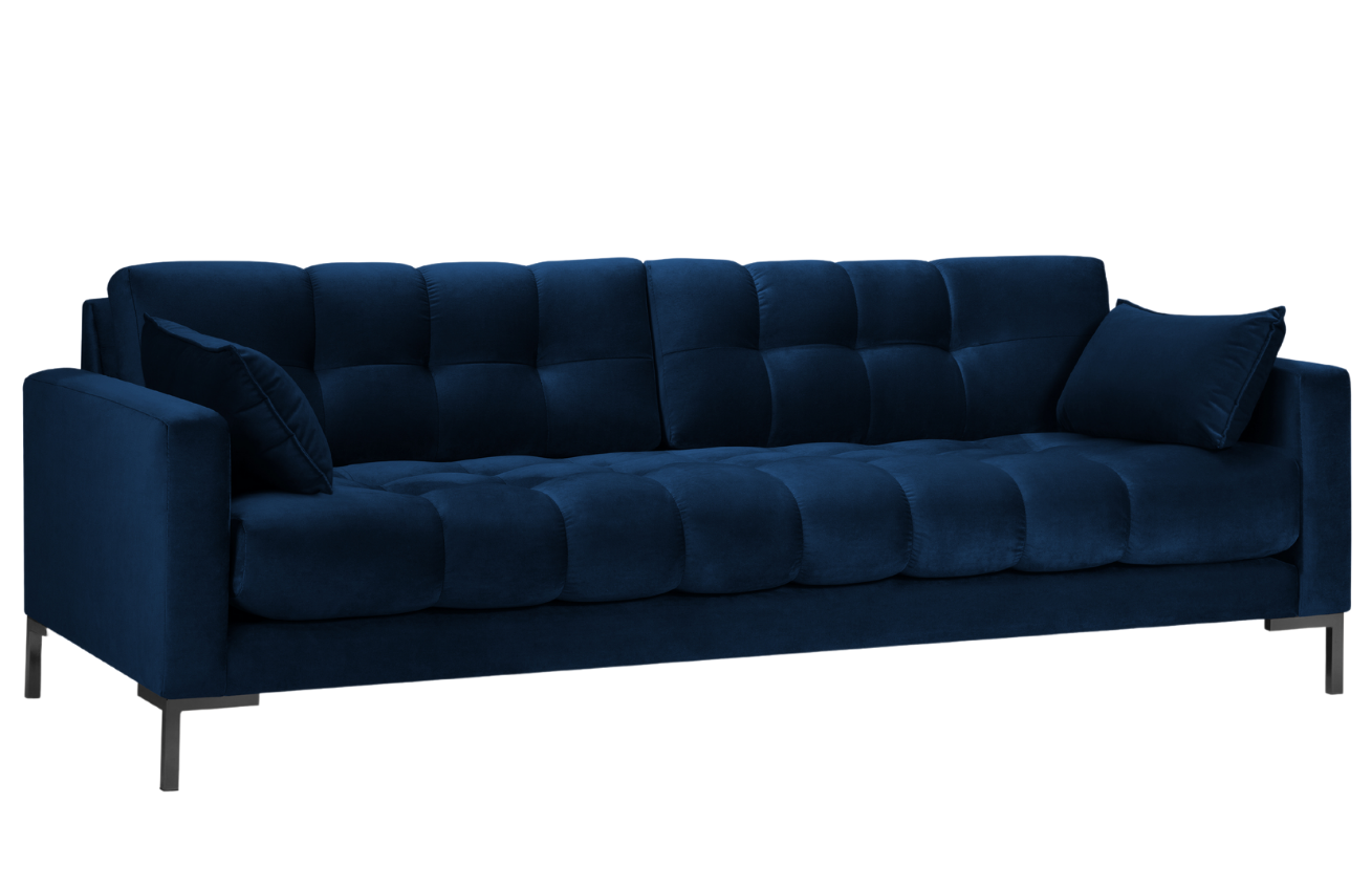 Micadoni Sametová pohovka MAMAIA 217 cm