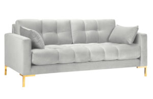 Micadoni Sametová pohovka Mamaia 152 cm