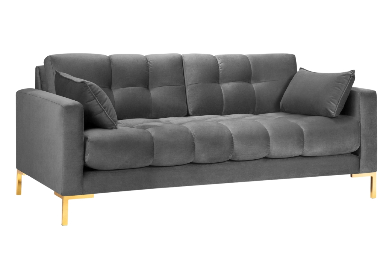 Micadoni Sametová pohovka Mamaia 152 cm