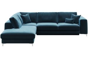 Devichy Sametová rozkládací pohovka Rothe 302 cm