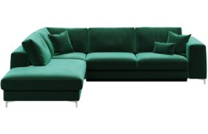 Devichy Sametová rozkládací pohovka Rothe 302 cm