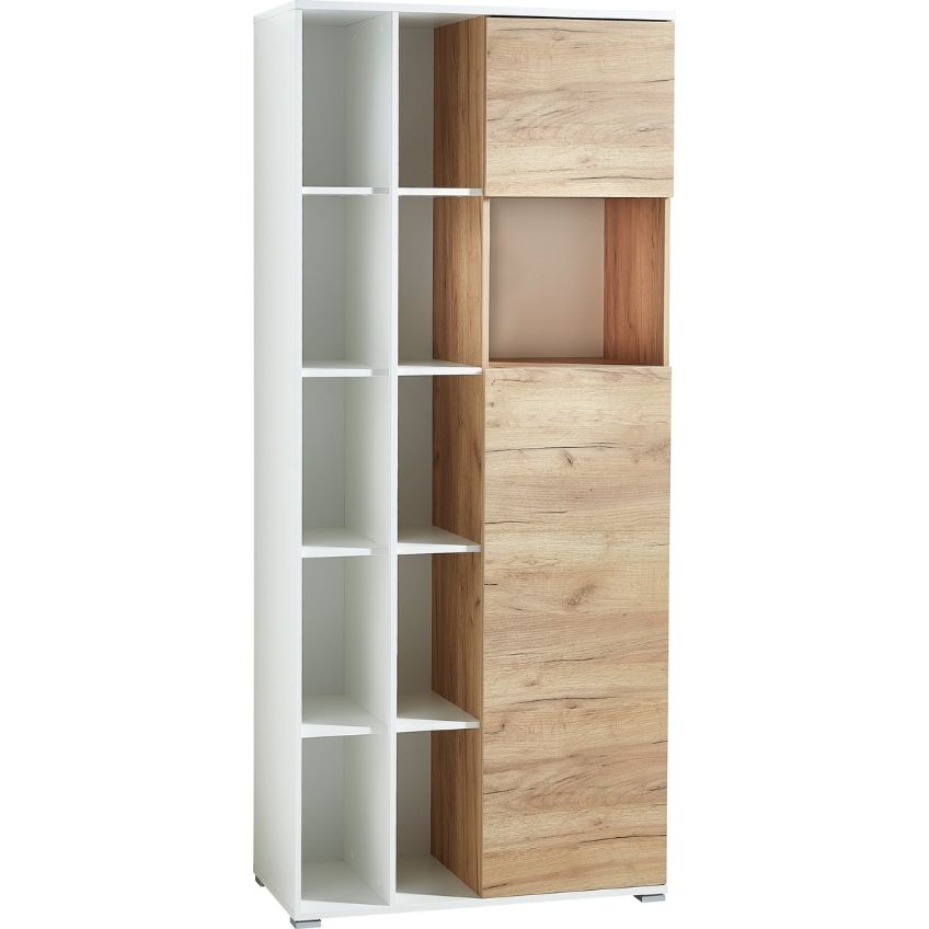 Germania Bílá dubová kancelářská skříň Lioni 197 x 85 cm