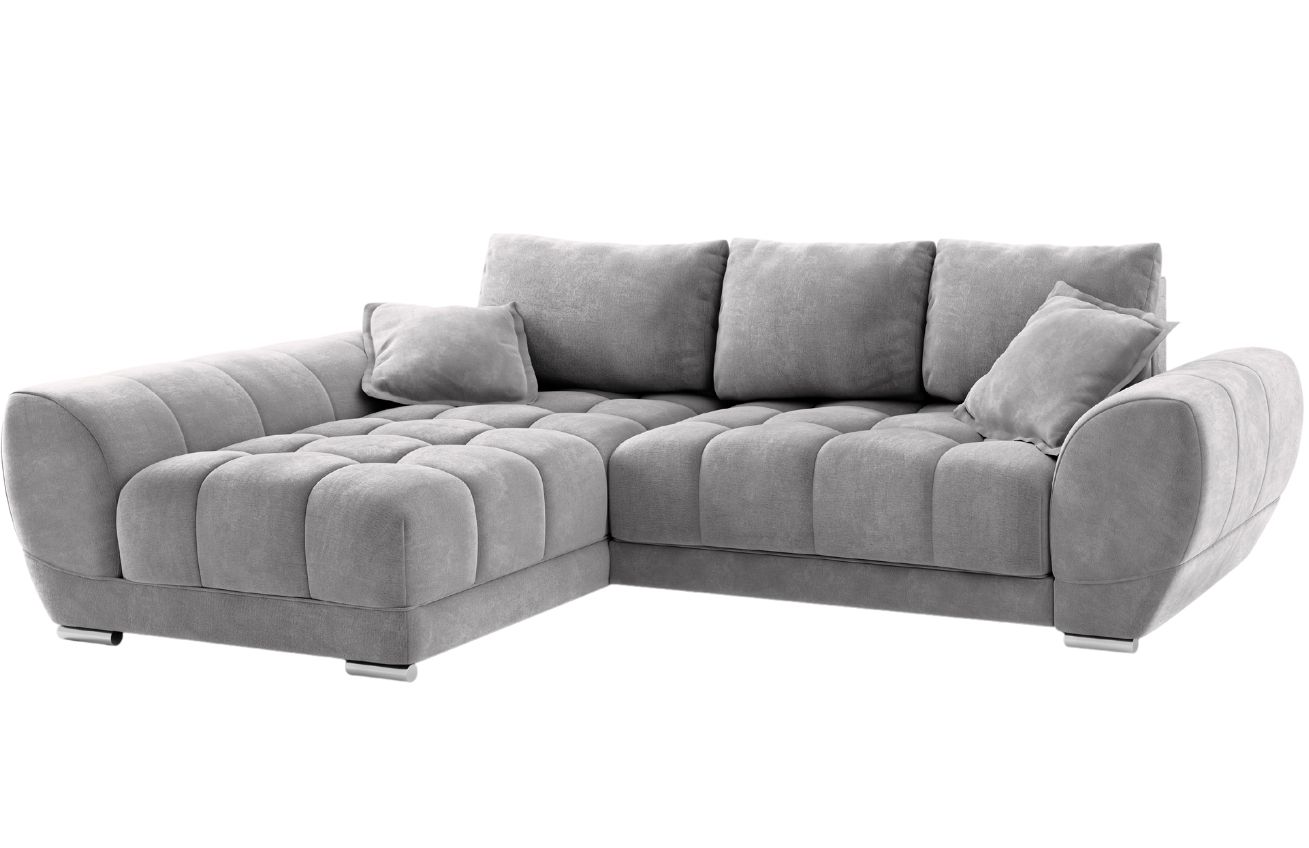 Windsor & Co Sametová rozkládací pohovka Nuage 285 cm