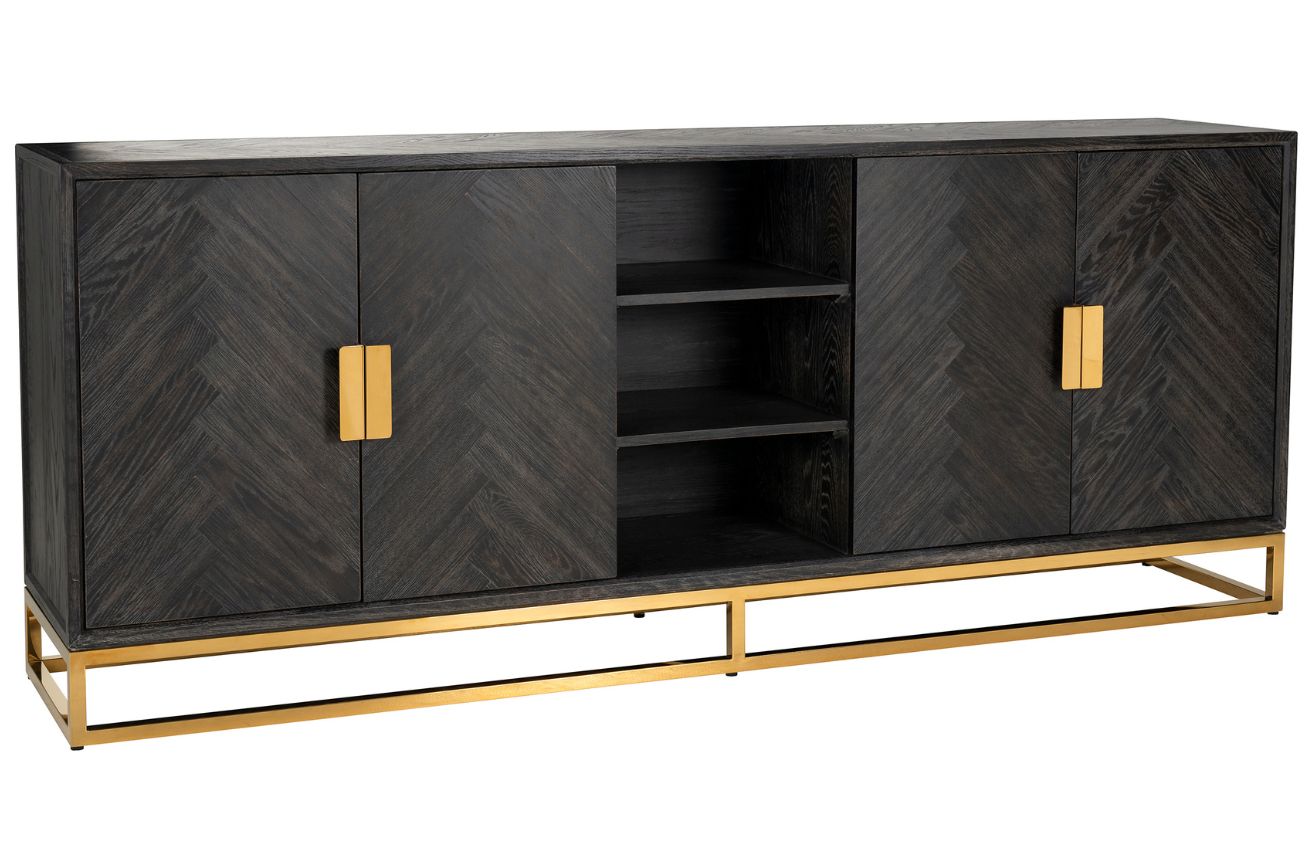 Richmond Dubová komoda Blackbone 225 x 45 cm