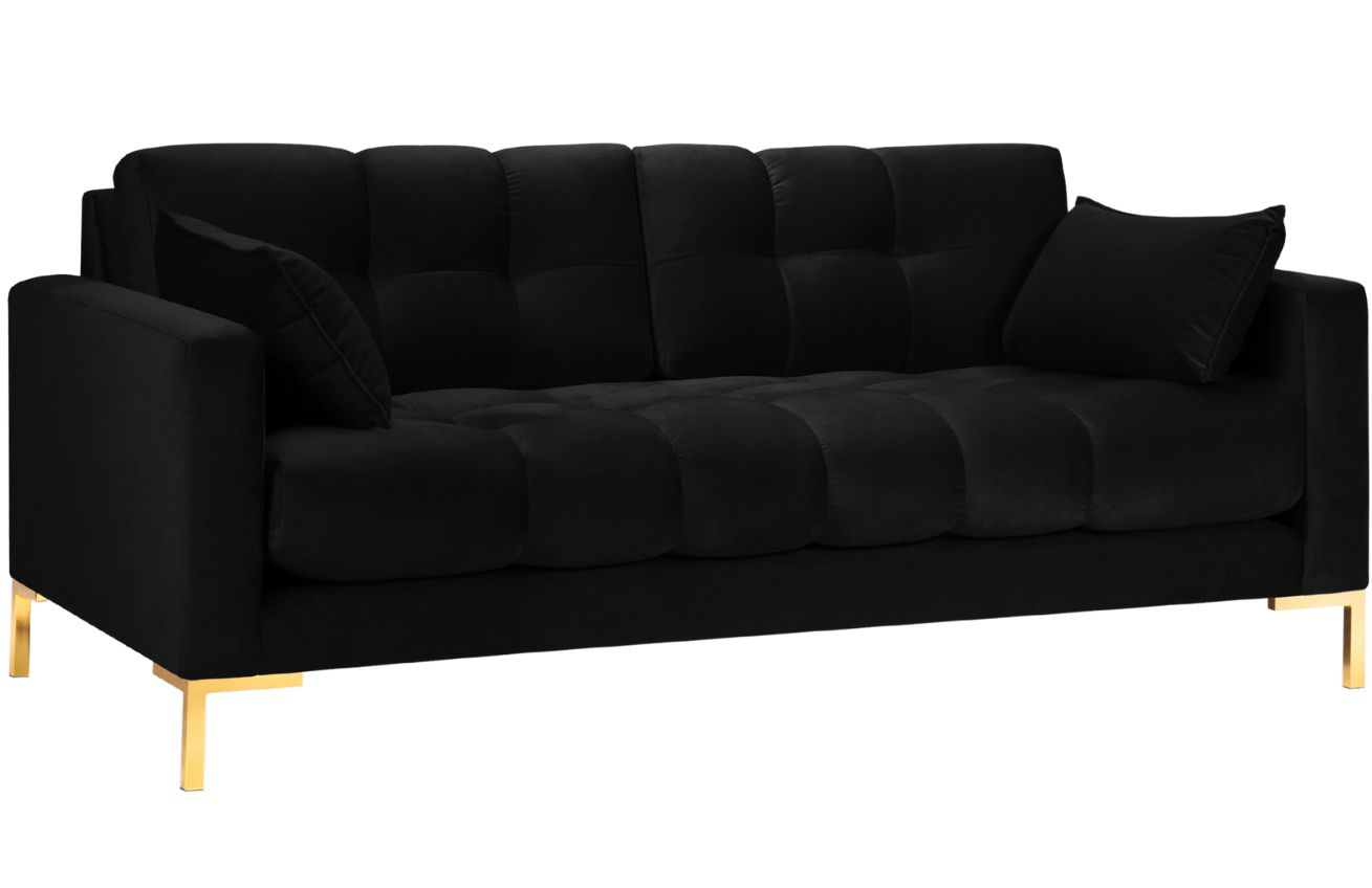 Micadoni Sametová pohovka Mamaia 177 cm