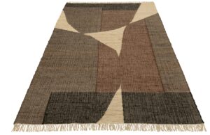 Hnědý látkový koberec J-line Kardi  210 x 322 cm