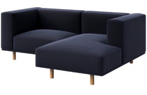 Ame Yens Sametová rohová pohovka Kukumo 204 cm