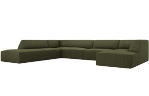 Micadoni Manšestrová rohová pohovka Ruby 366 cm