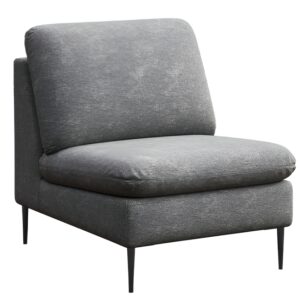 Rodier Světle šedé čalouněné křeslo Belle