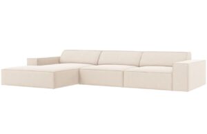 Micadoni Sametová rohová pohovka Jodie 284 cm