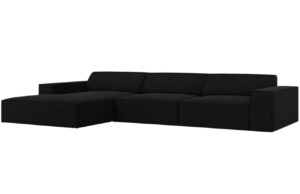 Micadoni Sametová rohová pohovka Jodie 284 cm