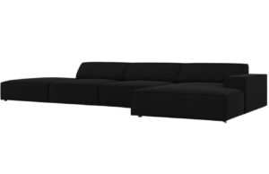 Micadoni Sametová rohová pohovka Jodie 341 cm