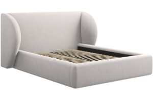 Micadoni Sametová postel Miley 180 x 200 cm s úložným prostorem