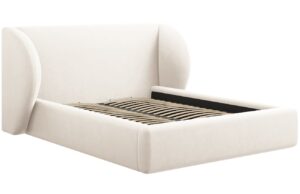 Micadoni Sametová postel Miley 200 x 200 cm s úložným prostorem