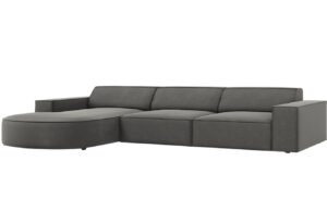 Micadoni Sametová rohová pohovka Jodie 284 cm