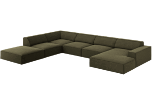 Micadoni Sametová rohová pohovka Jodie 364 cm