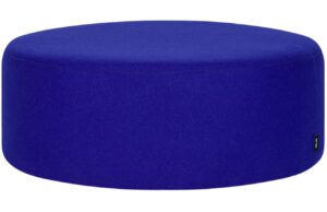 noo.ma Modrý vlněný puf Folk 70 cm
