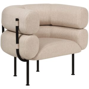 noo.ma Béžové čalouněné křeslo Ubi