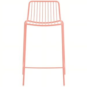 Pedrali Růžová kovová barová židle Nolita 3657 65 cm