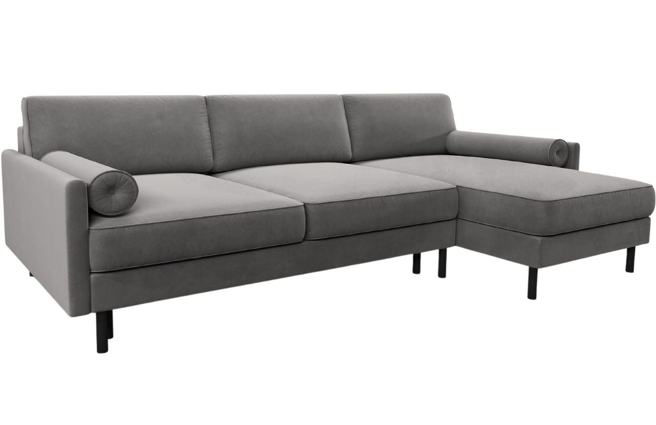 Micadoni Sametová rozkládací pohovka Scott 212 cm