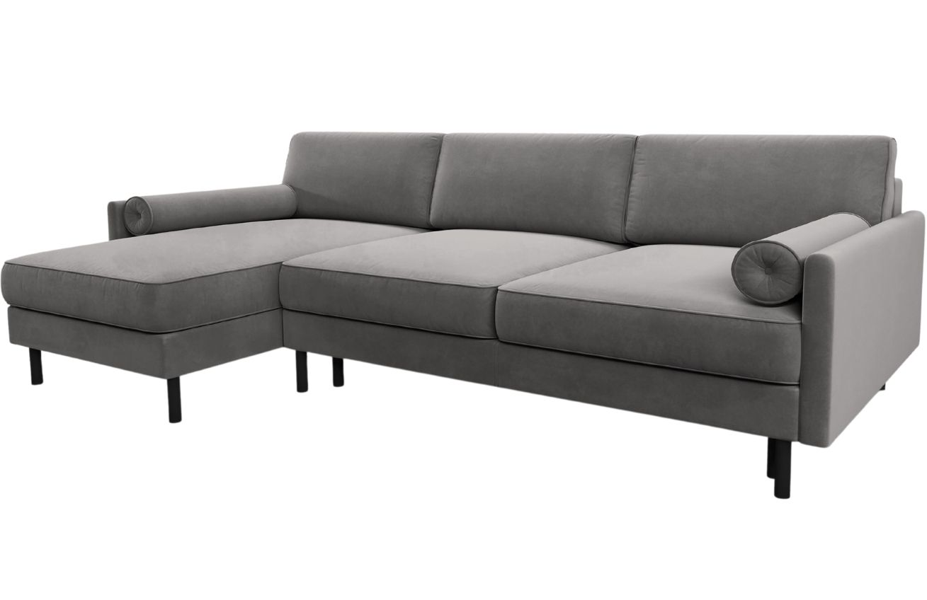 Micadoni Sametová rozkládací pohovka Scott 212 cm