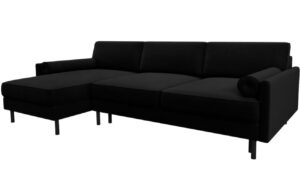 Micadoni Sametová rozkládací pohovka Scott 212 cm