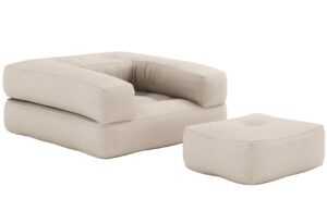 Karup Design Rozkládací křeslo Cube s podnožkou