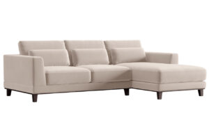 Windsor & Co Sametová rohová pohovka Leon 260 cm