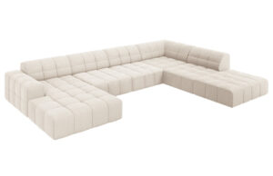 Cosmopolitan Design Sametová rohová pohovka Chicago 364 cm