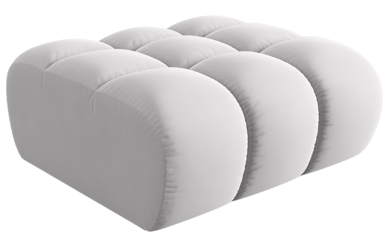 Windsor & Co Sametová podnožka Halley 94 x 94 cm