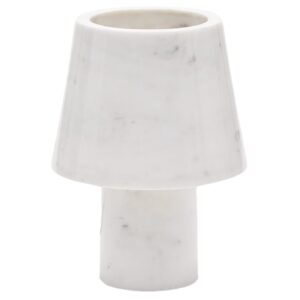 Bílá mramorová stolní lampa Kave Home Alaro