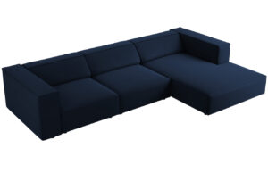 Cosmopolitan Design Sametová rohová pohovka Arendal 284 cm