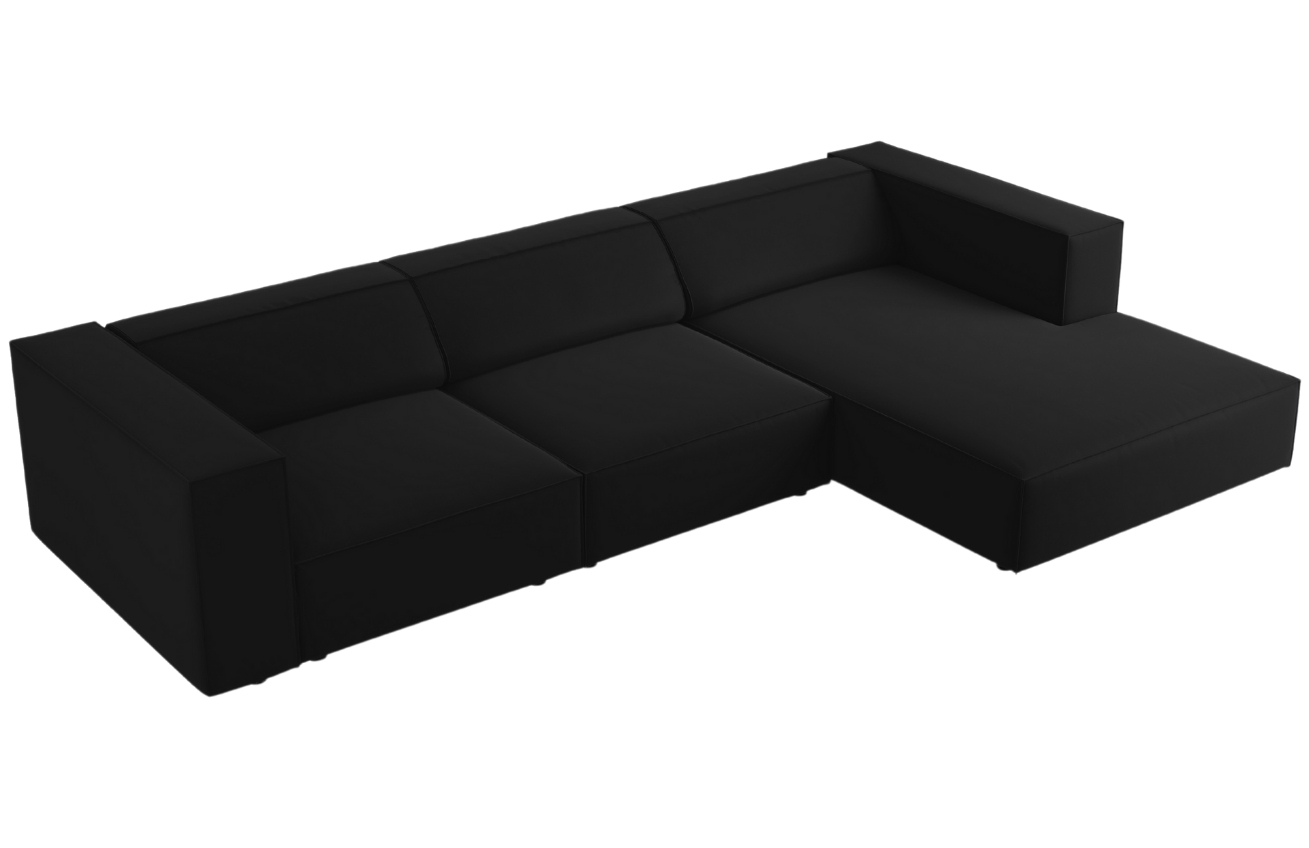 Cosmopolitan Design Sametová rohová pohovka Arendal 284 cm