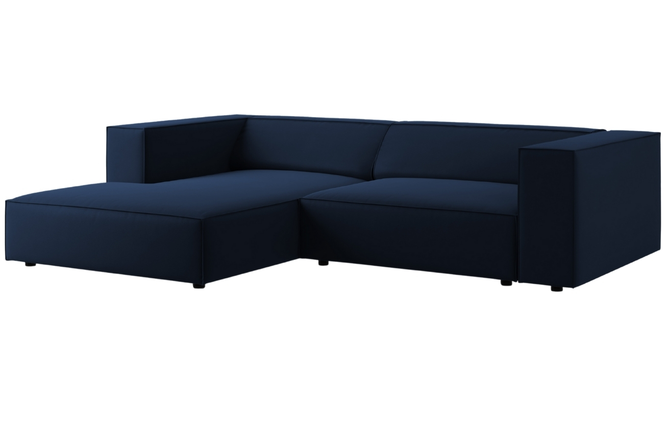 Cosmopolitan Design Sametová rohová pohovka Arendal 224 cm